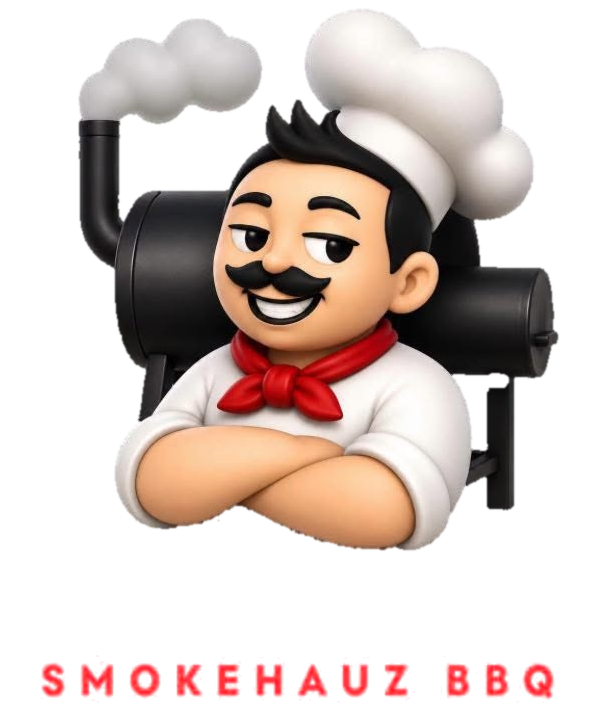 Mang Kulas, the Smokehauz pitmaster, standing beside his smoker